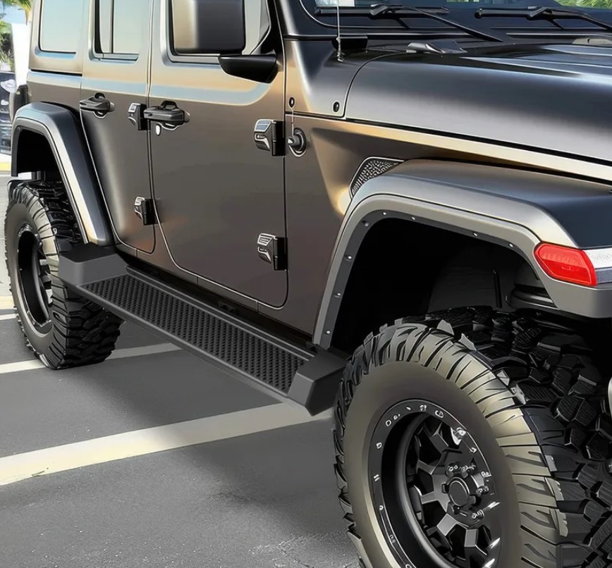 საფეხური WRANGLER 2018-2022 კომპლექტი (4 კარიანი) (პაროგი) (პლასტმასი)